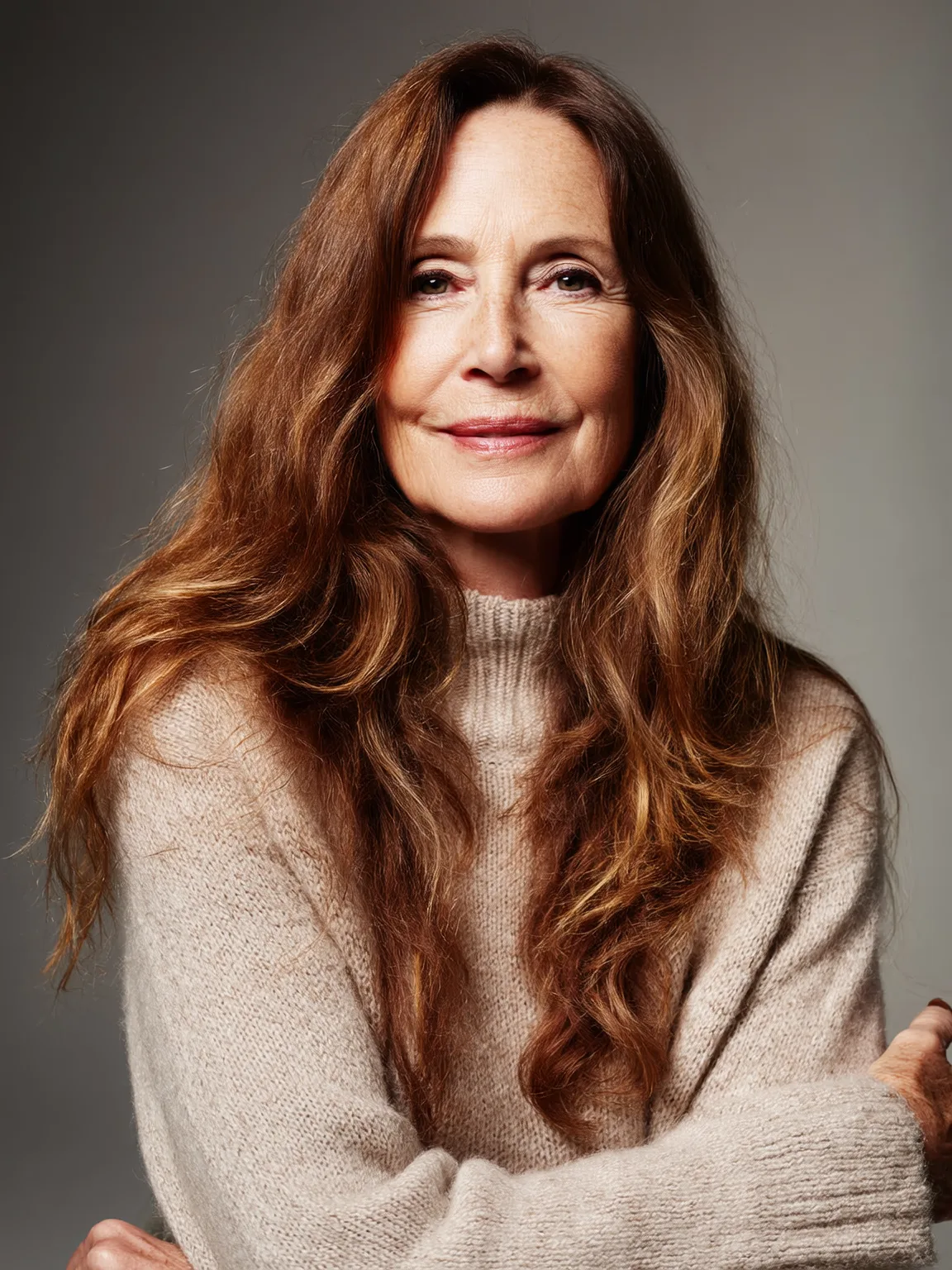Long Voluminous Layers with Chestnut and Cinnamon Highlights
